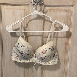 Laura Ashley Cream Floral Bra